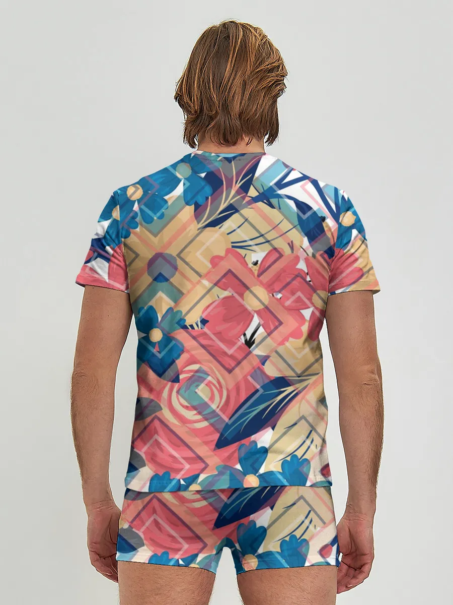 Мужские трусы с футболкой / Абстракция