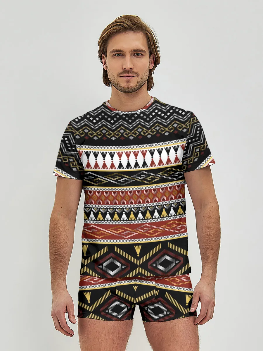 Мужские трусы с футболкой / Этническая африка