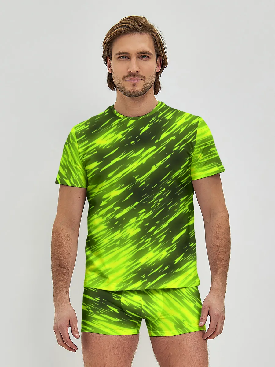 Мужские трусы с футболкой / ЗЕЛЕНЫЙ ОГОНЬ