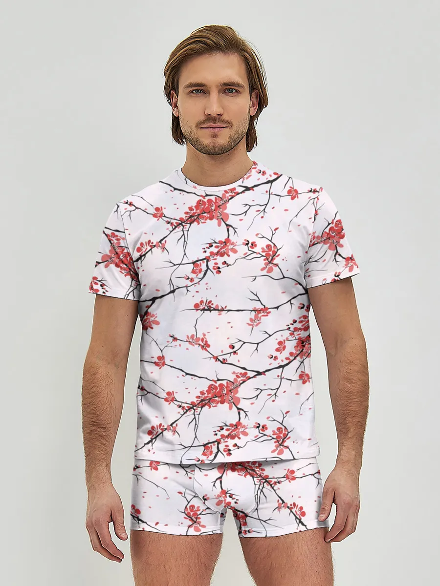 Мужские трусы с футболкой / Сакура