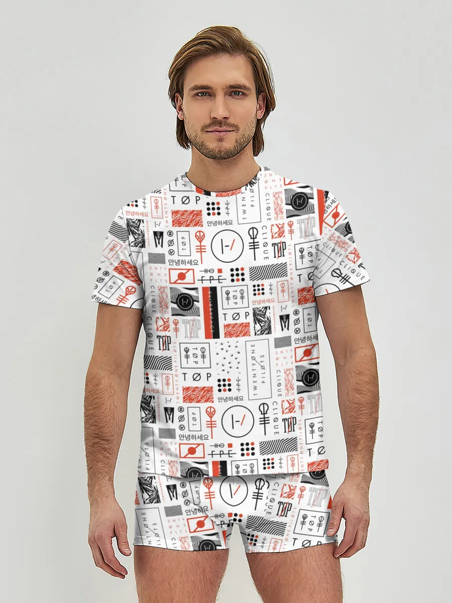 Мужские трусы с футболкой / Twenty One Pilots - Blurryface