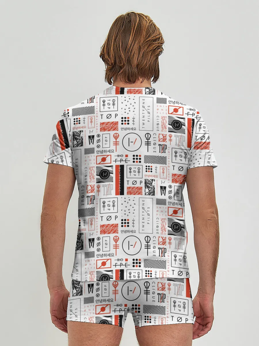 Мужские трусы с футболкой / Twenty One Pilots - Blurryface