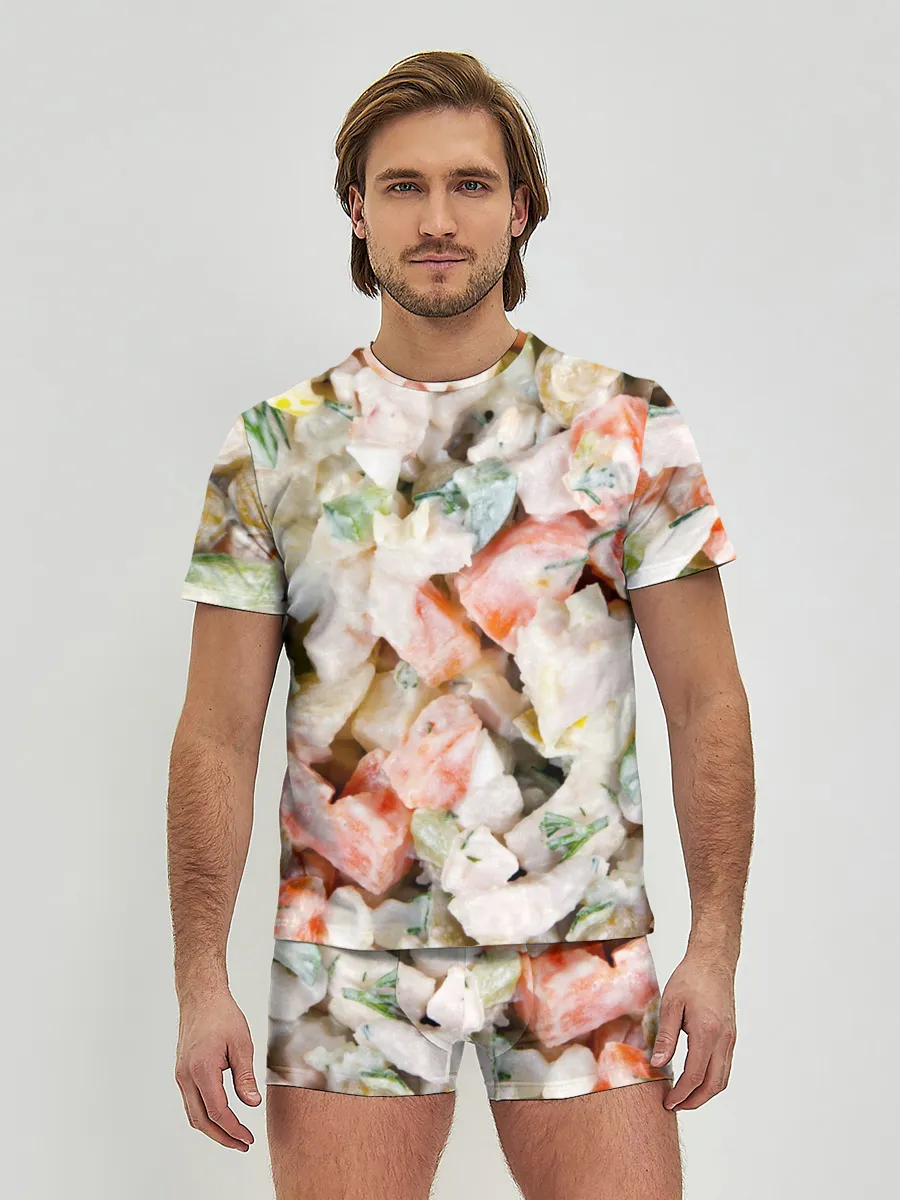 Мужские трусы с футболкой / Оливье