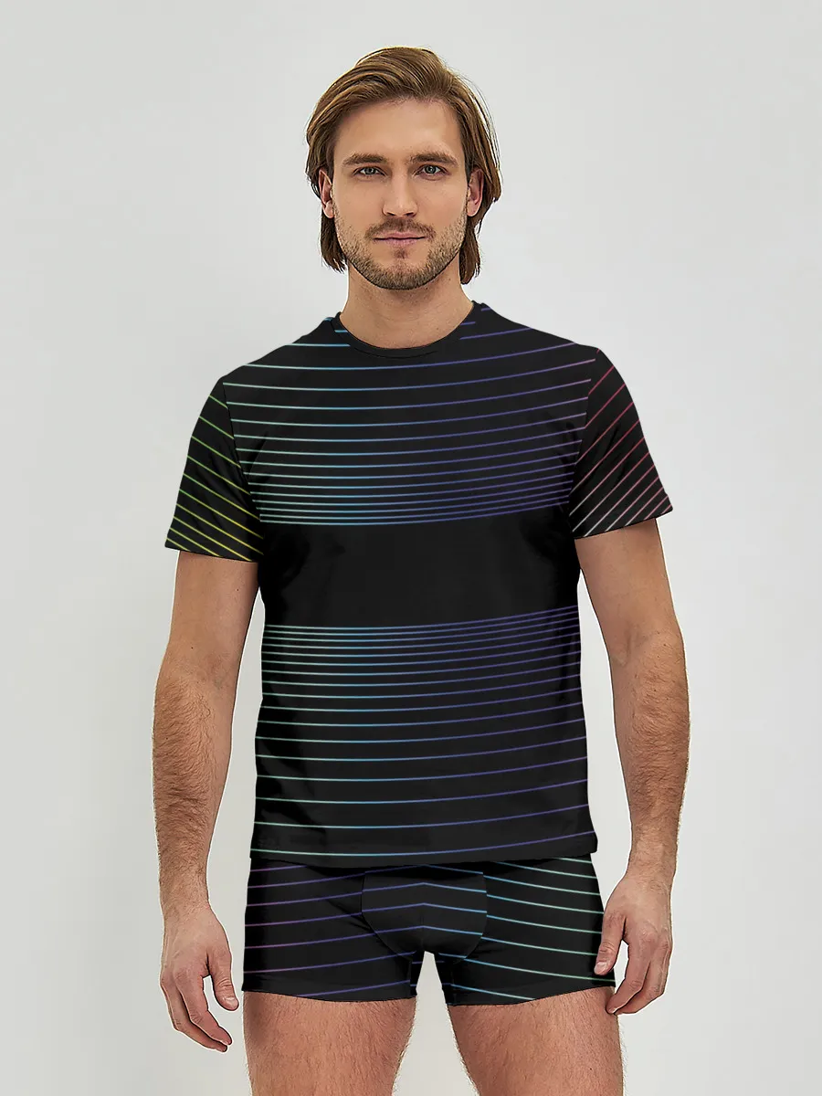 Мужские трусы с футболкой / Полоски