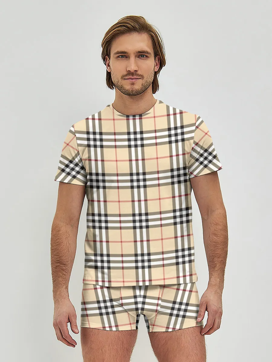 Мужские трусы с футболкой / Nova check