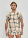 Мужские трусы с футболкой / Nova check