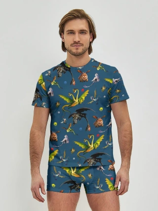 Мужские трусы с футболкой / Как приручить дракона