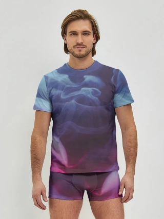 Мужские трусы с футболкой / Футболка Smoke