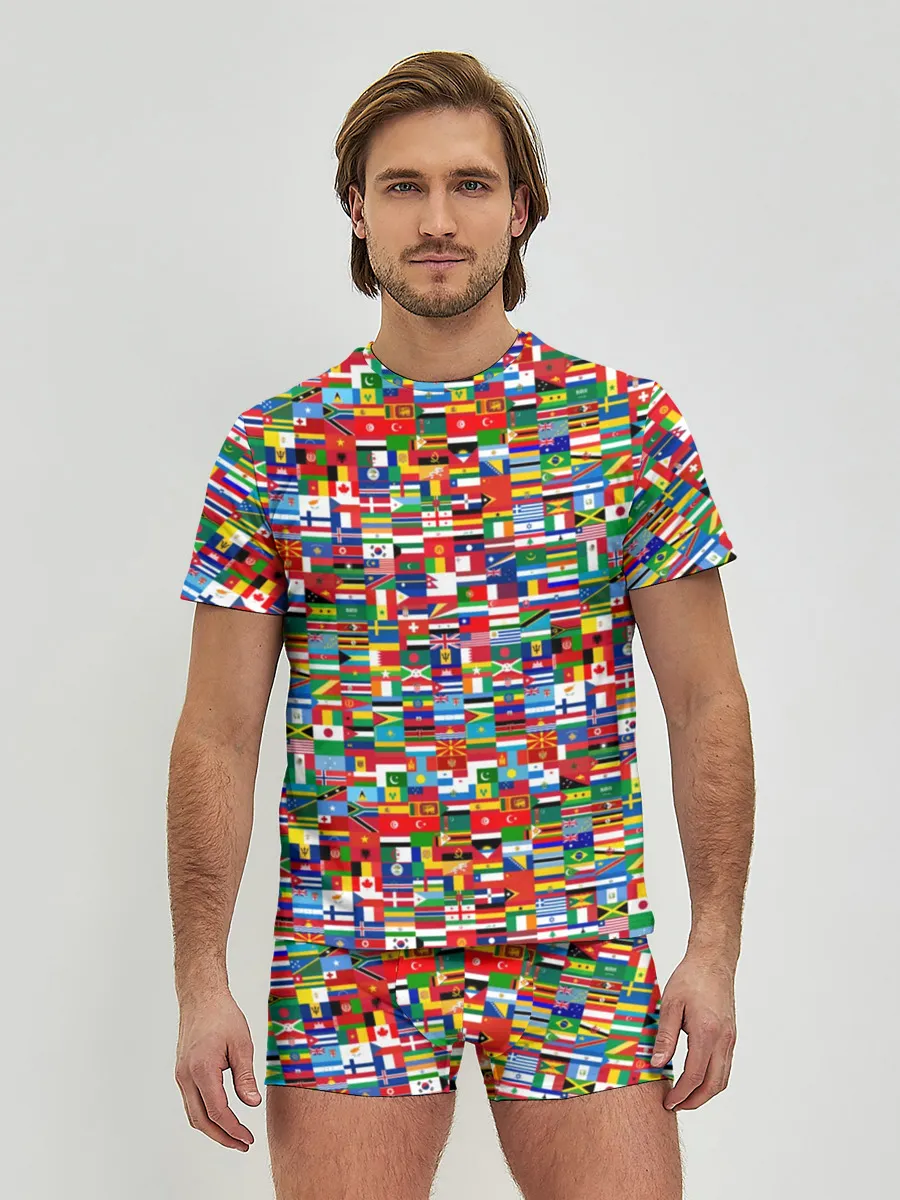 Мужские трусы с футболкой / ФЛАГИ