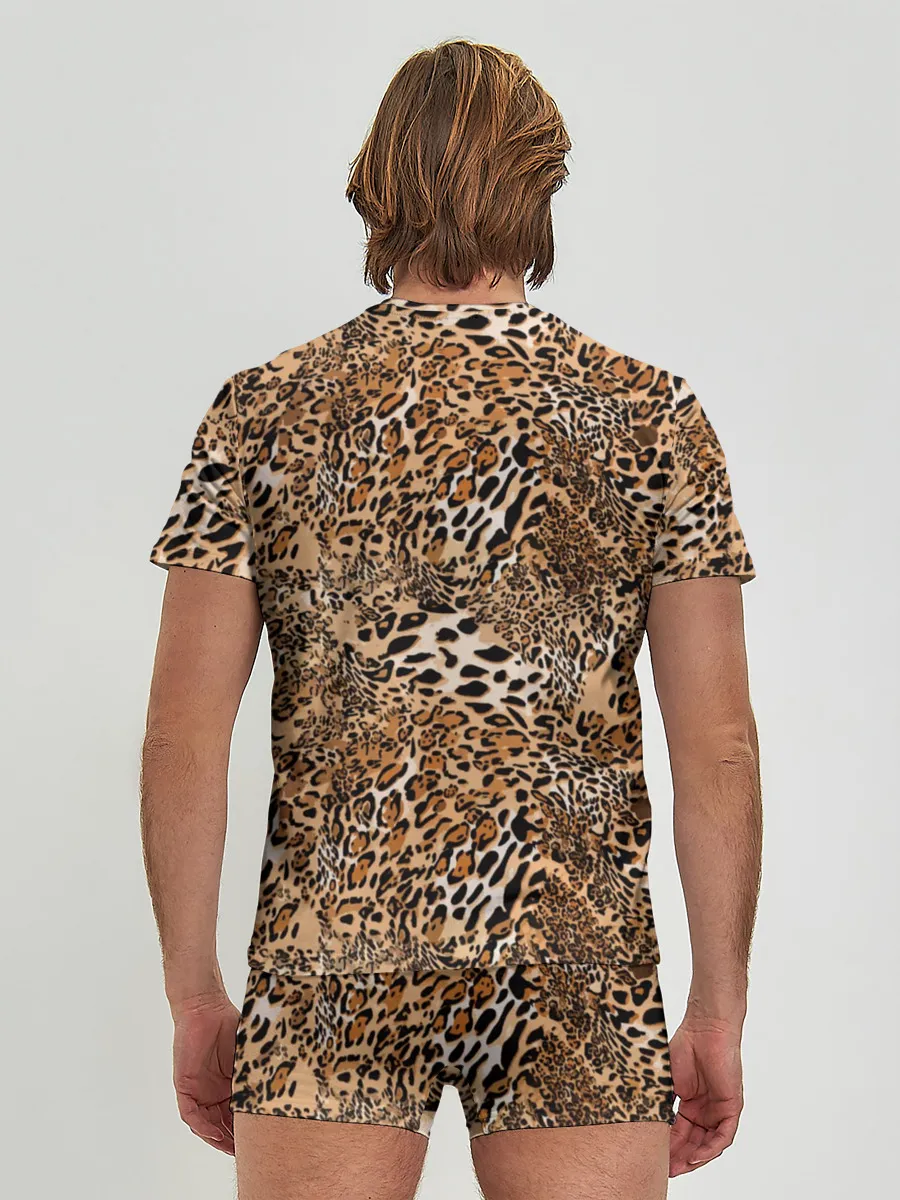 Мужские трусы с футболкой / Леопард
