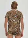 Мужские трусы с футболкой / Леопард