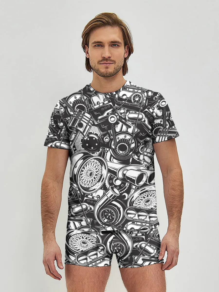 Мужские трусы с футболкой / Автомобильные детали