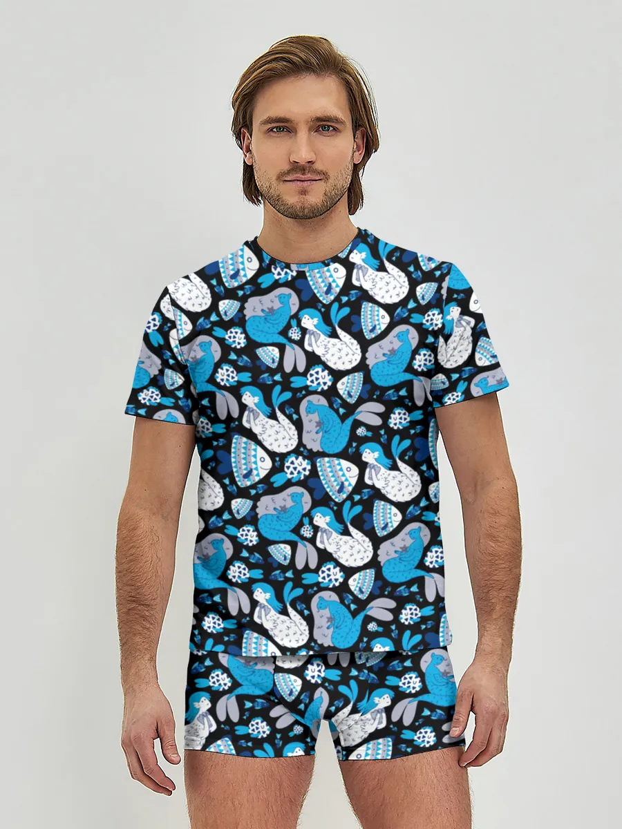 Мужские трусы с футболкой / Русалки