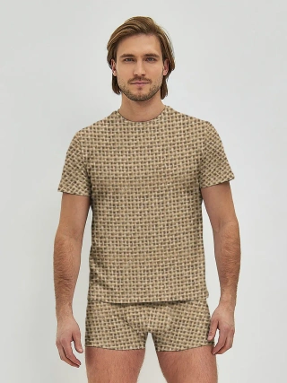 Мужские трусы с футболкой / Джут