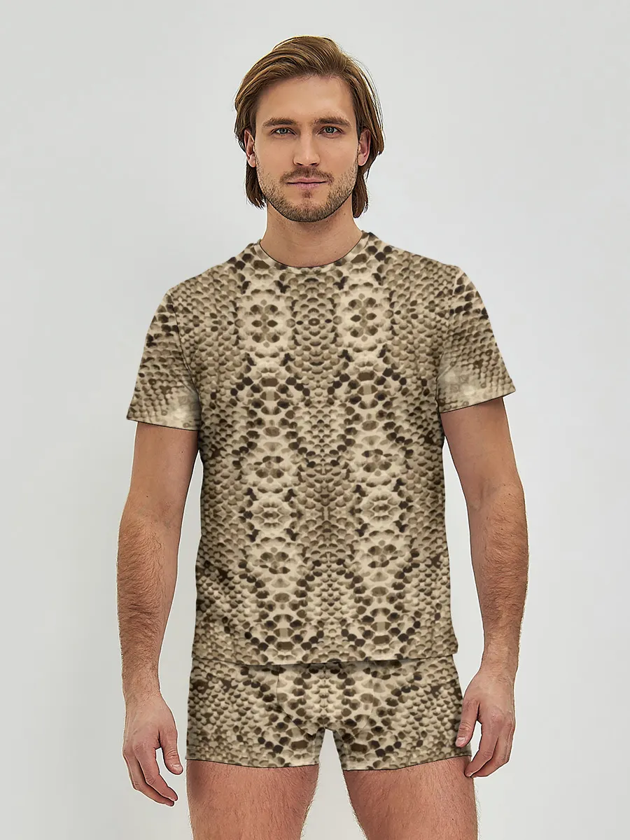 Мужские трусы с футболкой / Кожа питона