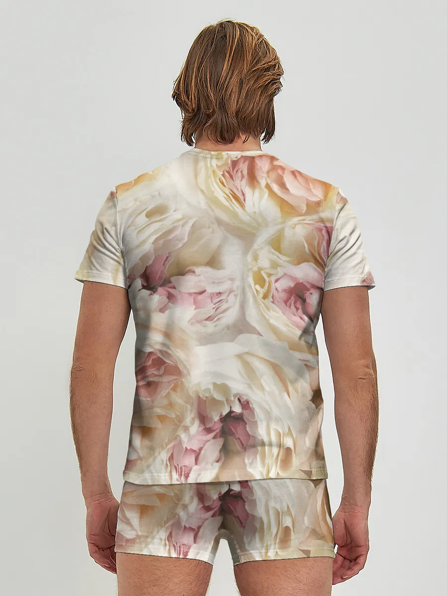 Мужские трусы с футболкой / Нежные Пионы