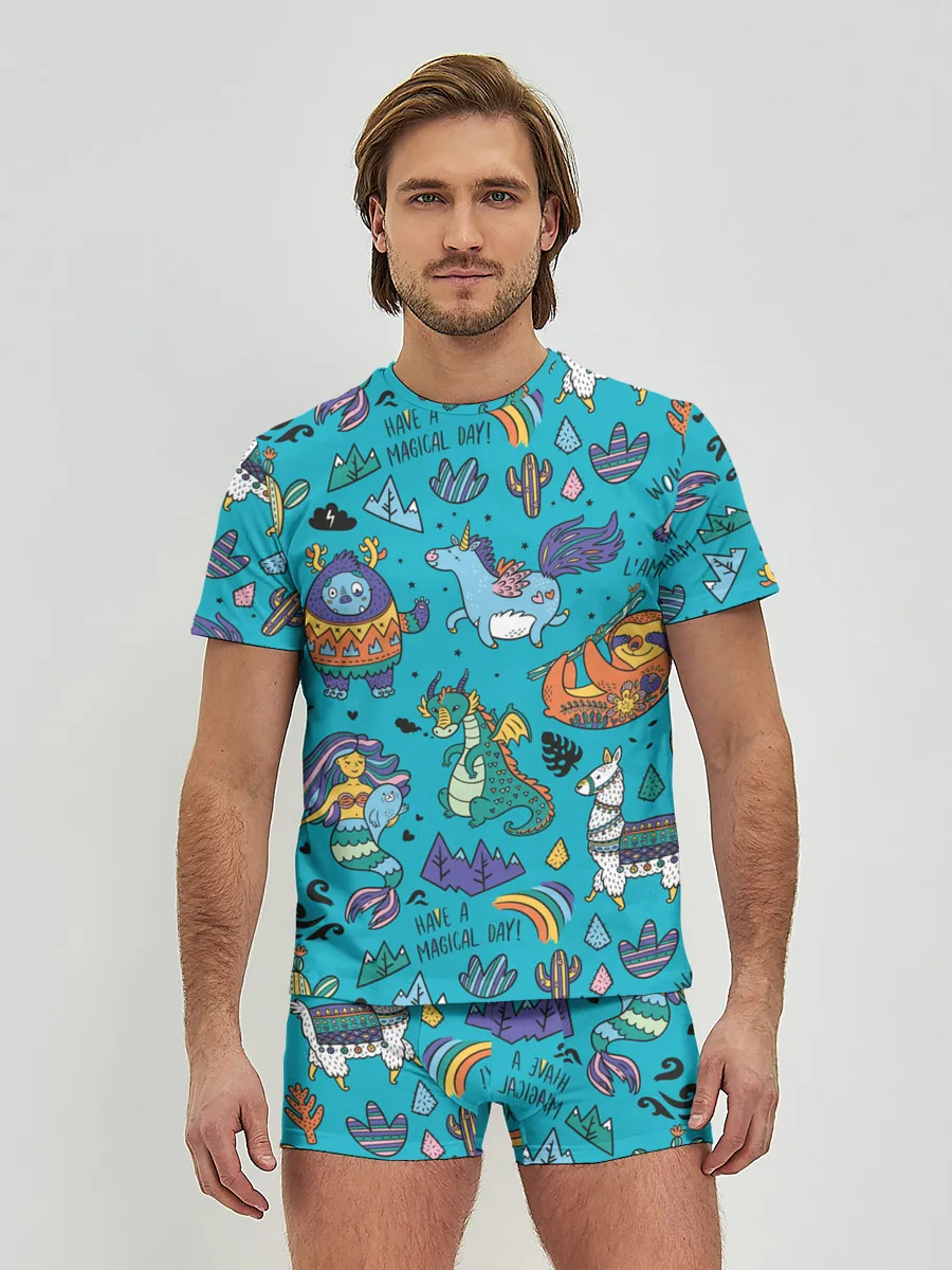 Мужские трусы с футболкой / Have a magical day!