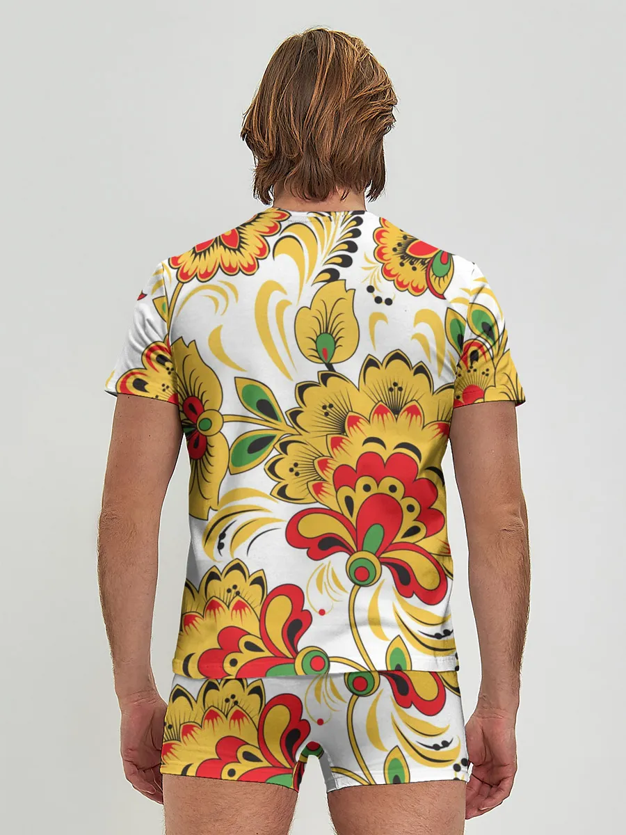 Мужские трусы с футболкой / Хохлома