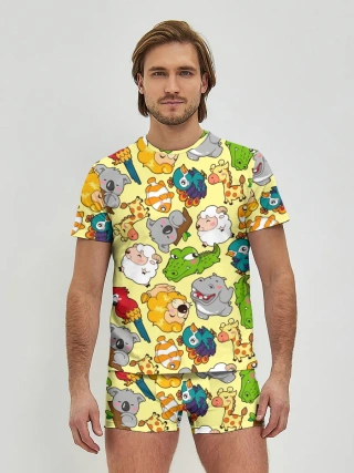 Мужские трусы с футболкой / Зоопарк