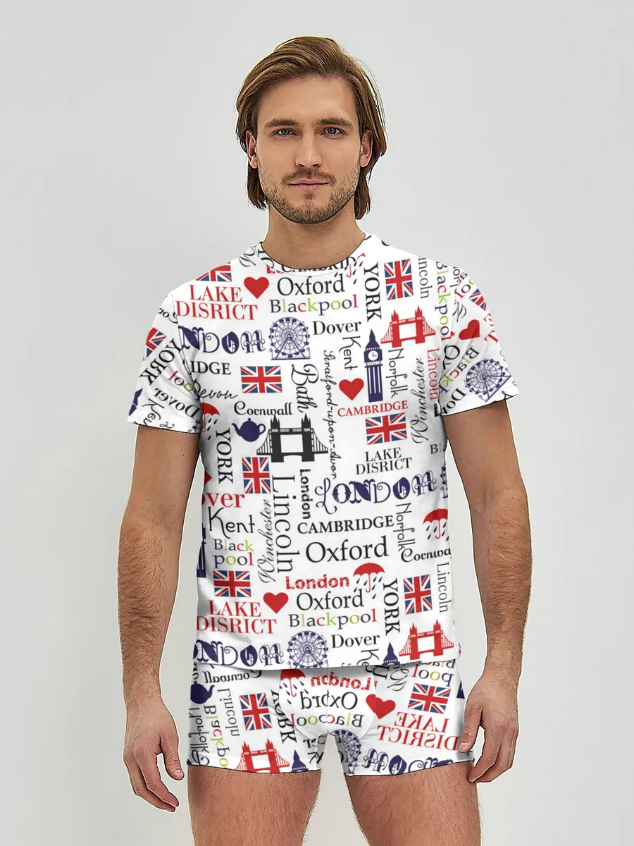 Мужские трусы с футболкой / Лондон