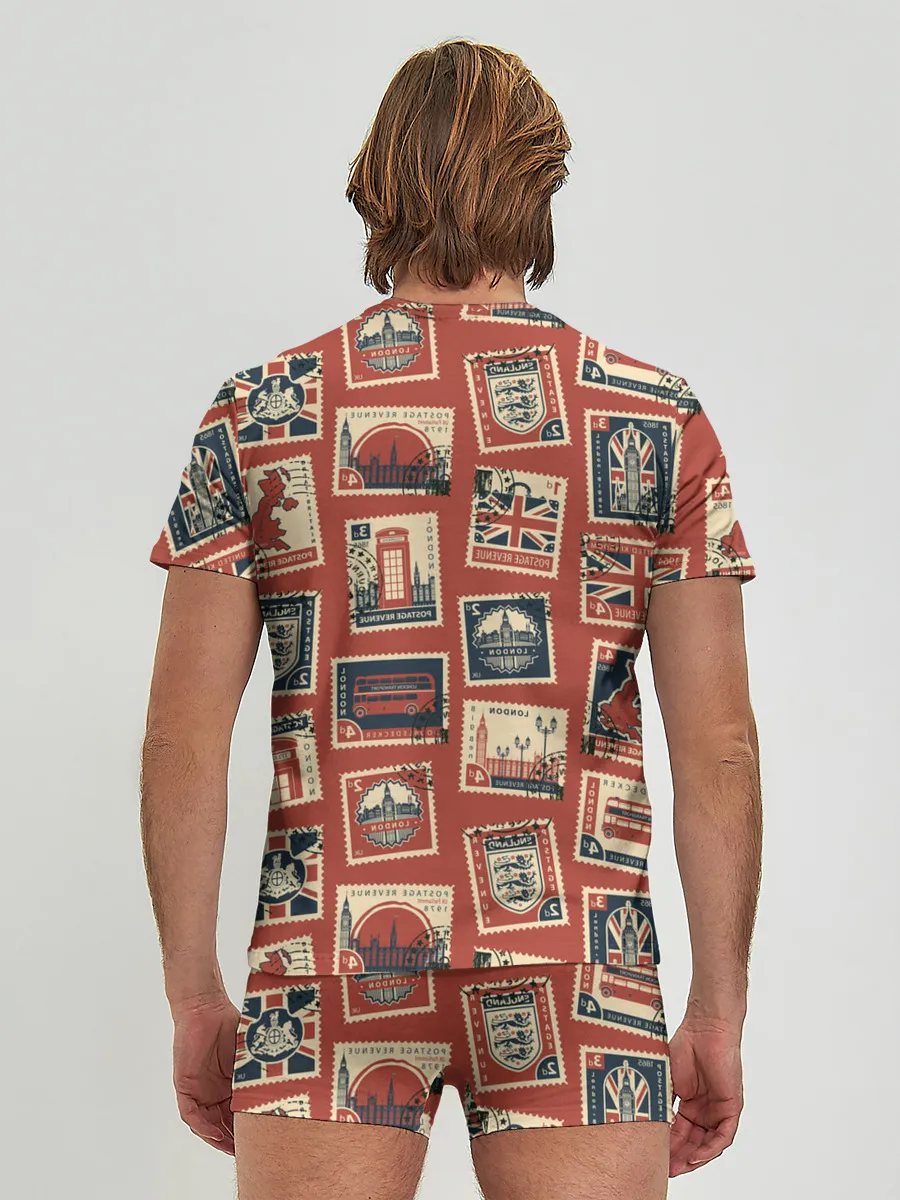 Мужские трусы с футболкой / Марки Великобритании