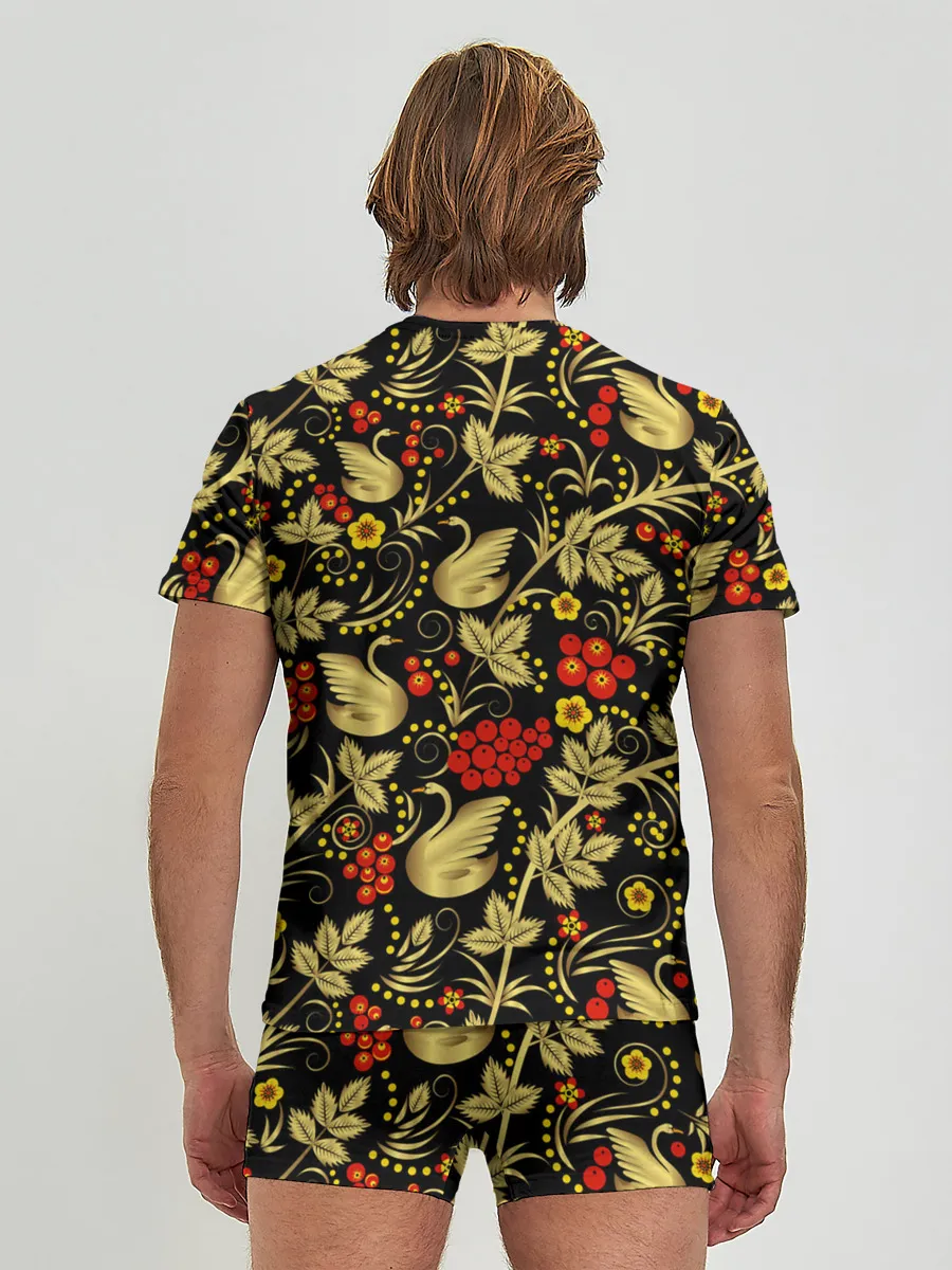 Мужские трусы с футболкой / Хохлома