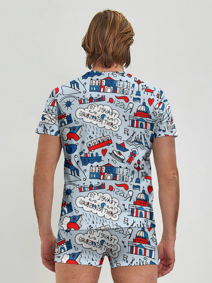 Мужские трусы с футболкой / Travel to Saint Petersburg