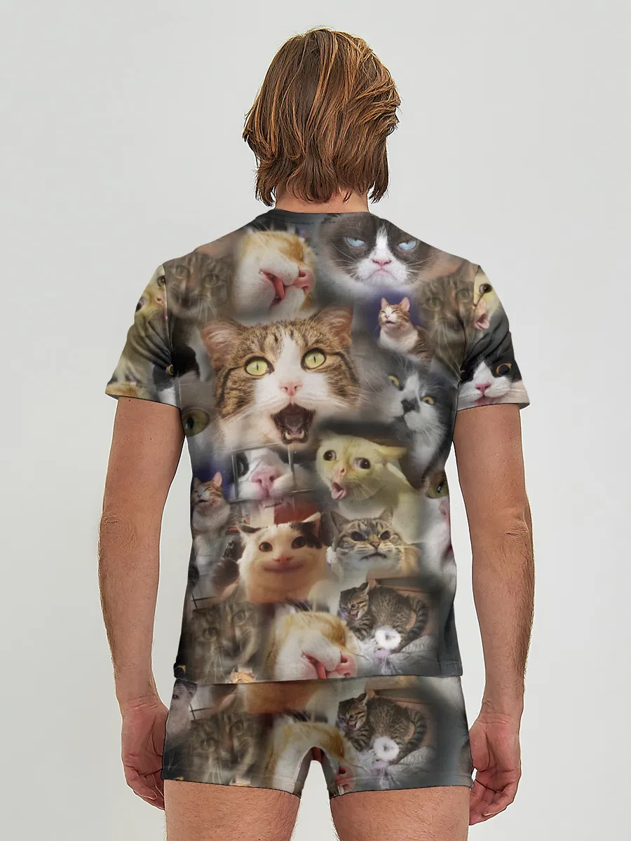 Мужские трусы с футболкой / Те самые коты