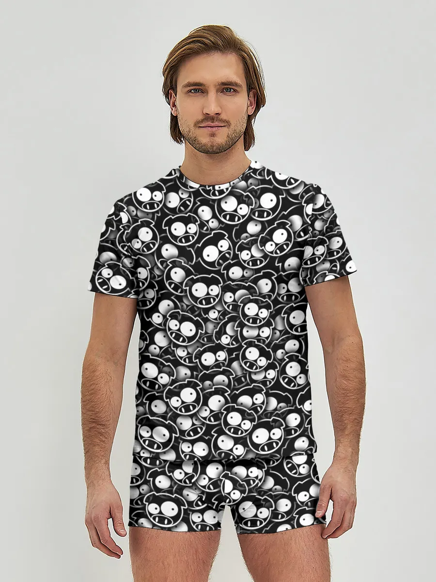 Мужские трусы с футболкой / Subaru rally pigs