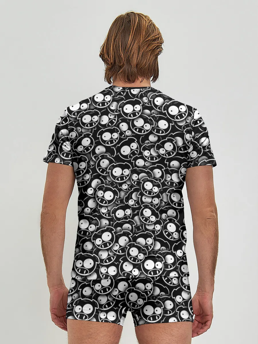 Мужские трусы с футболкой / Subaru rally pigs