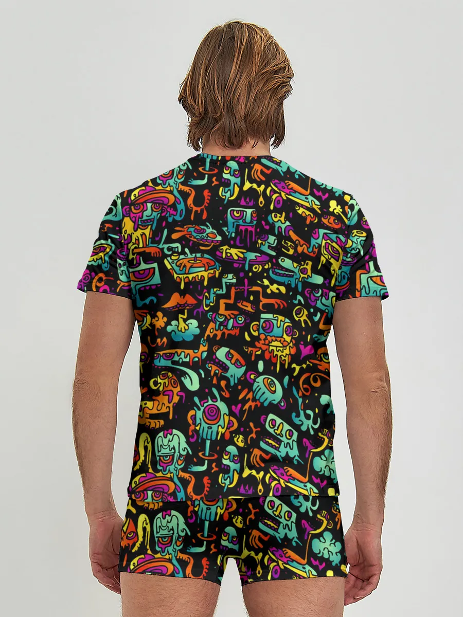 Мужские трусы с футболкой / Кислотный Диджей