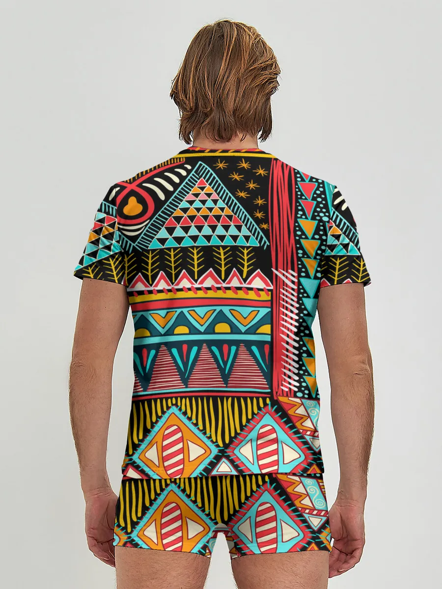 Мужские трусы с футболкой / Африканский стиль