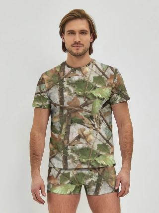 Мужские трусы с футболкой / Камуфляж