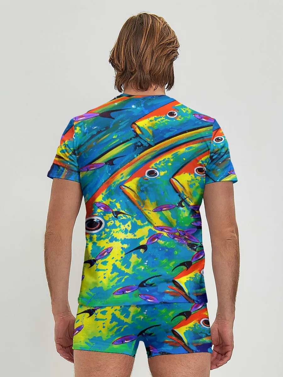 Мужские трусы с футболкой / Рыбы