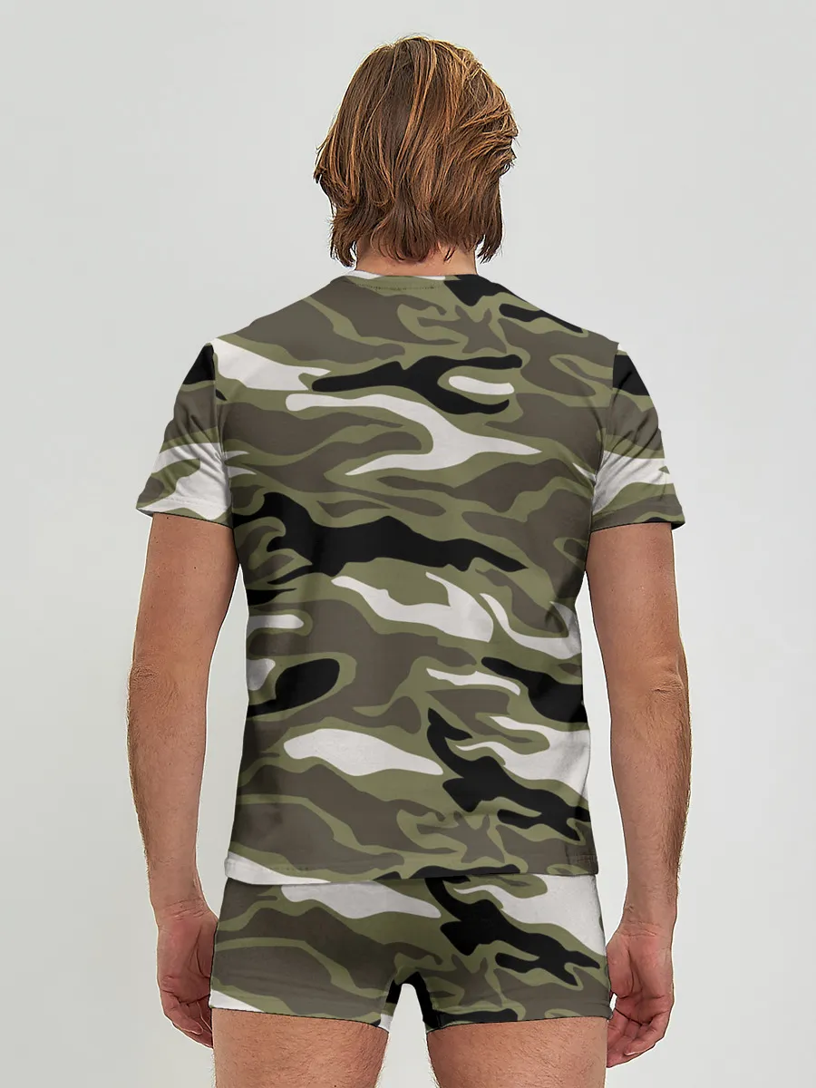 Мужские трусы с футболкой / Камуфляж