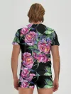 Мужские трусы с футболкой / Розовые пионы