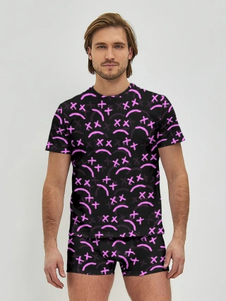 Мужские трусы с футболкой / LIL PEEP