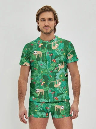 Мужские трусы с футболкой / Ленивцы