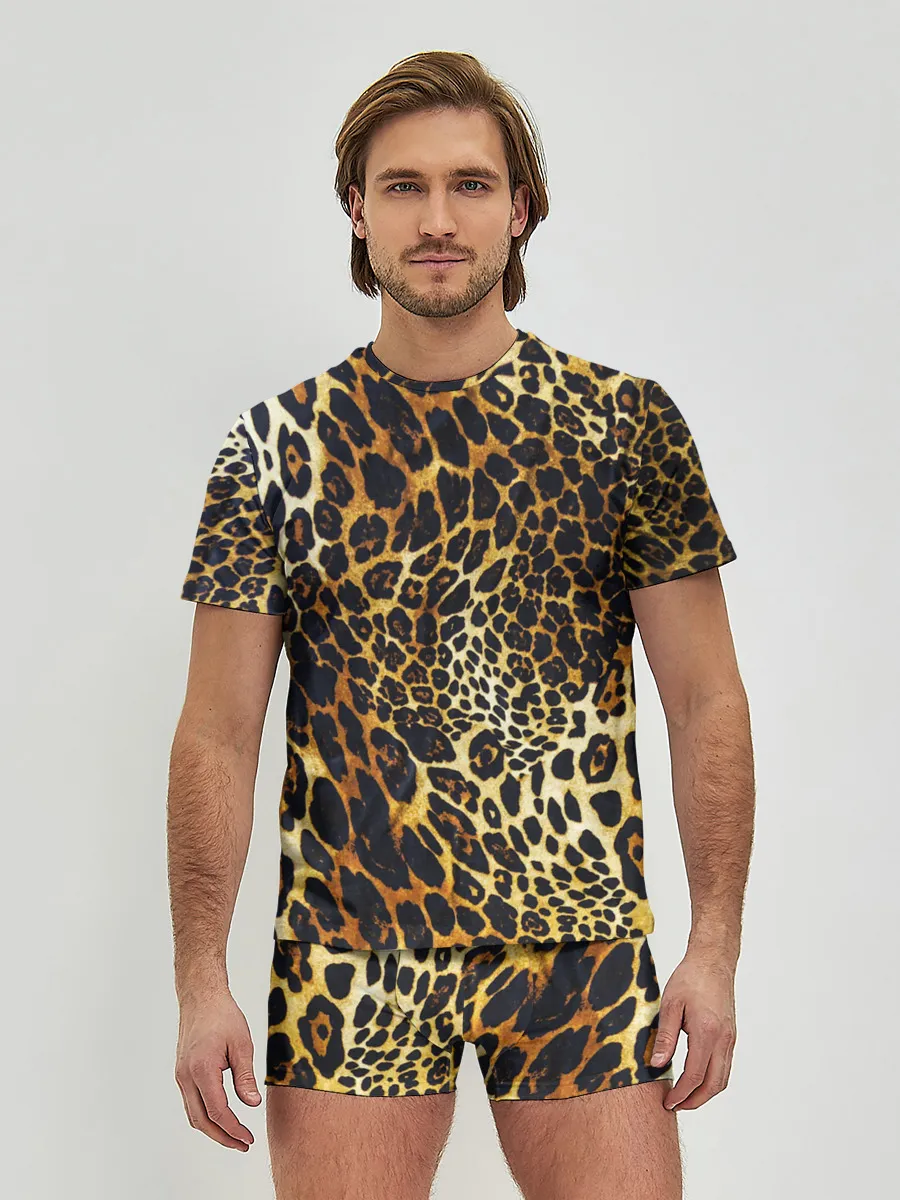 Мужские трусы с футболкой / Шкура леопарда