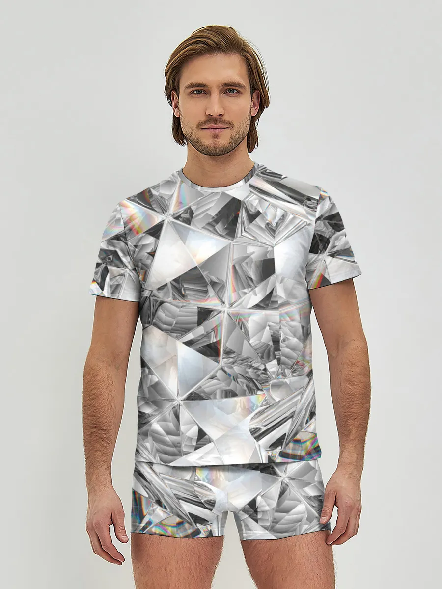 Мужские трусы с футболкой / Бриллиантовый блеск