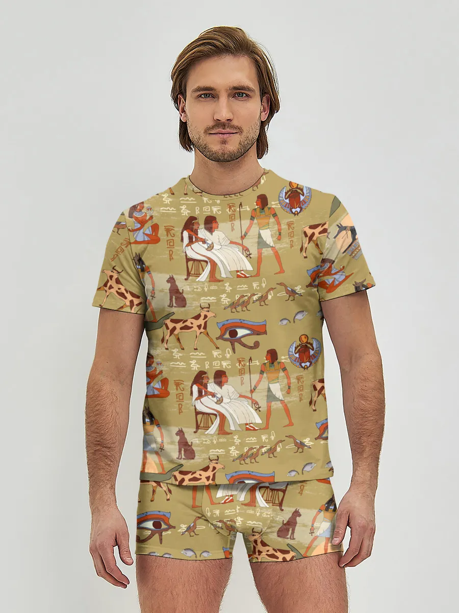 Мужские трусы с футболкой / Египетские Боги