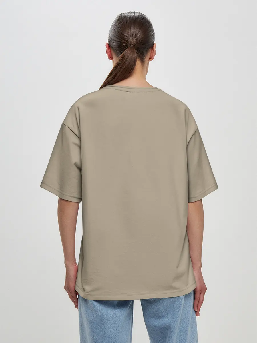 Женская футболка оверсайз / Птица