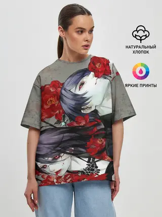 Женская футболка оверсайз / Токийский Гуль