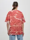 Женская футболка оверсайз / Кусок мяса