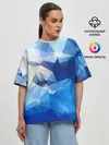 Женская футболка оверсайз / Абстракция