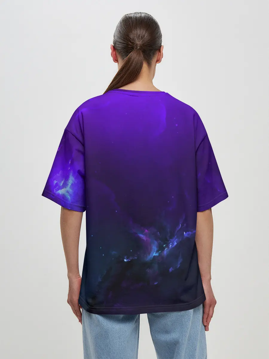 Женская футболка оверсайз / Alan Walker SPACE COLLECTION