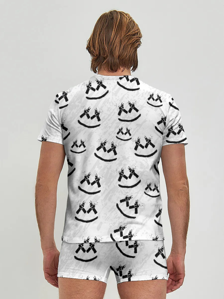 Мужские трусы с футболкой / MARSHMELLO PATTERN