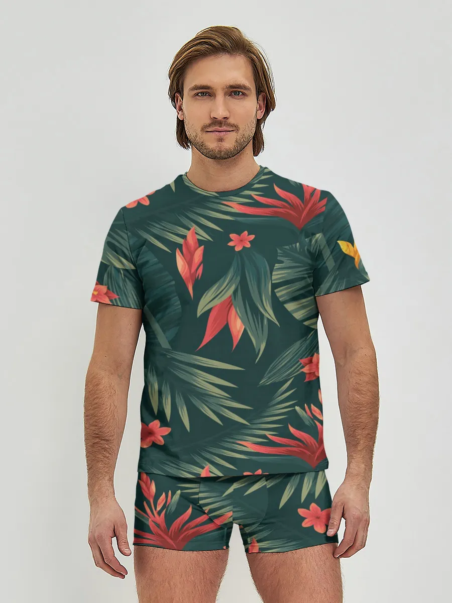 Мужские трусы с футболкой / Тропики