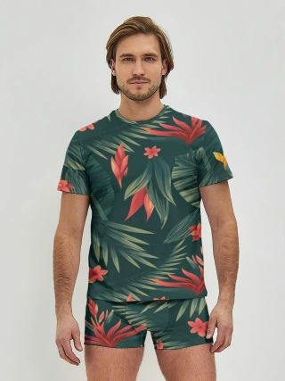 Мужские трусы с футболкой / Тропики