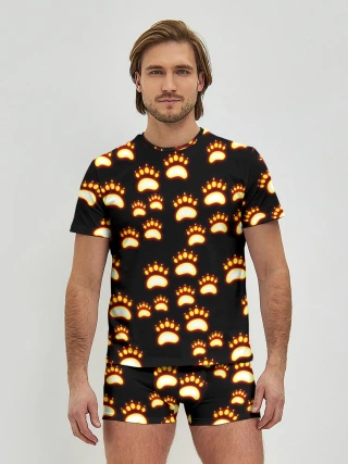 Мужские трусы с футболкой / Сила удара медведя